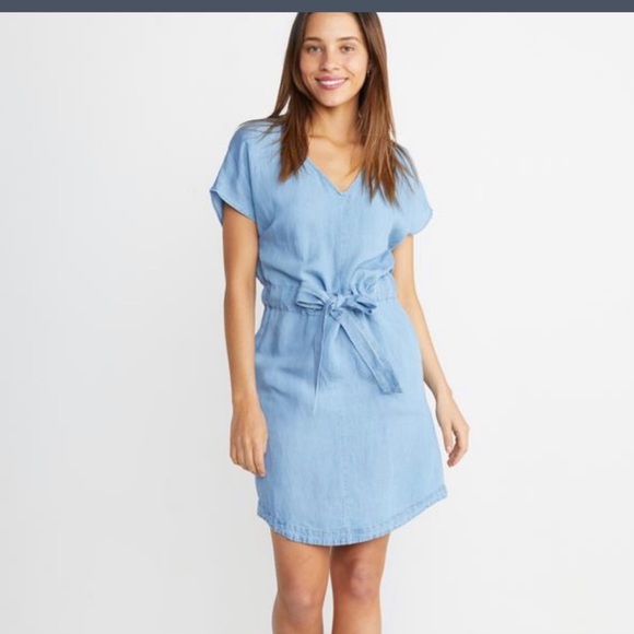 Marine Layer Dresses & Skirts - Marine Layer Light Blue Chambray Bella Dress XS